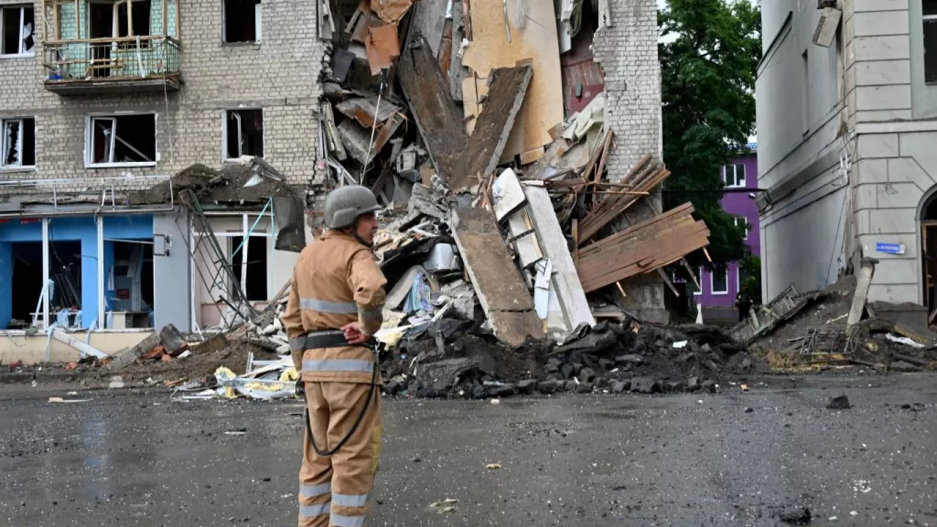 Bombardeo en Járkiv