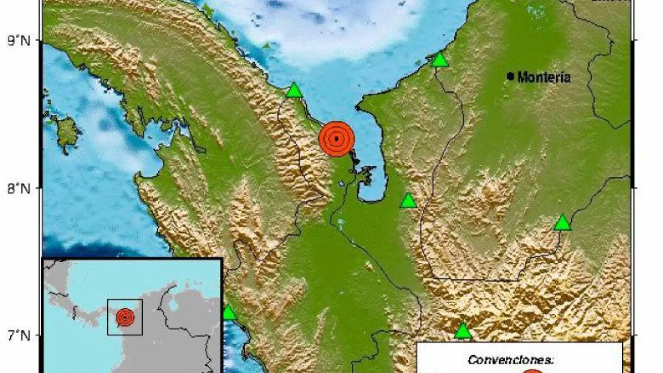 Fuerte temblor de 4.1 de magnitud sacudió municipios del Urabá antioqueño 