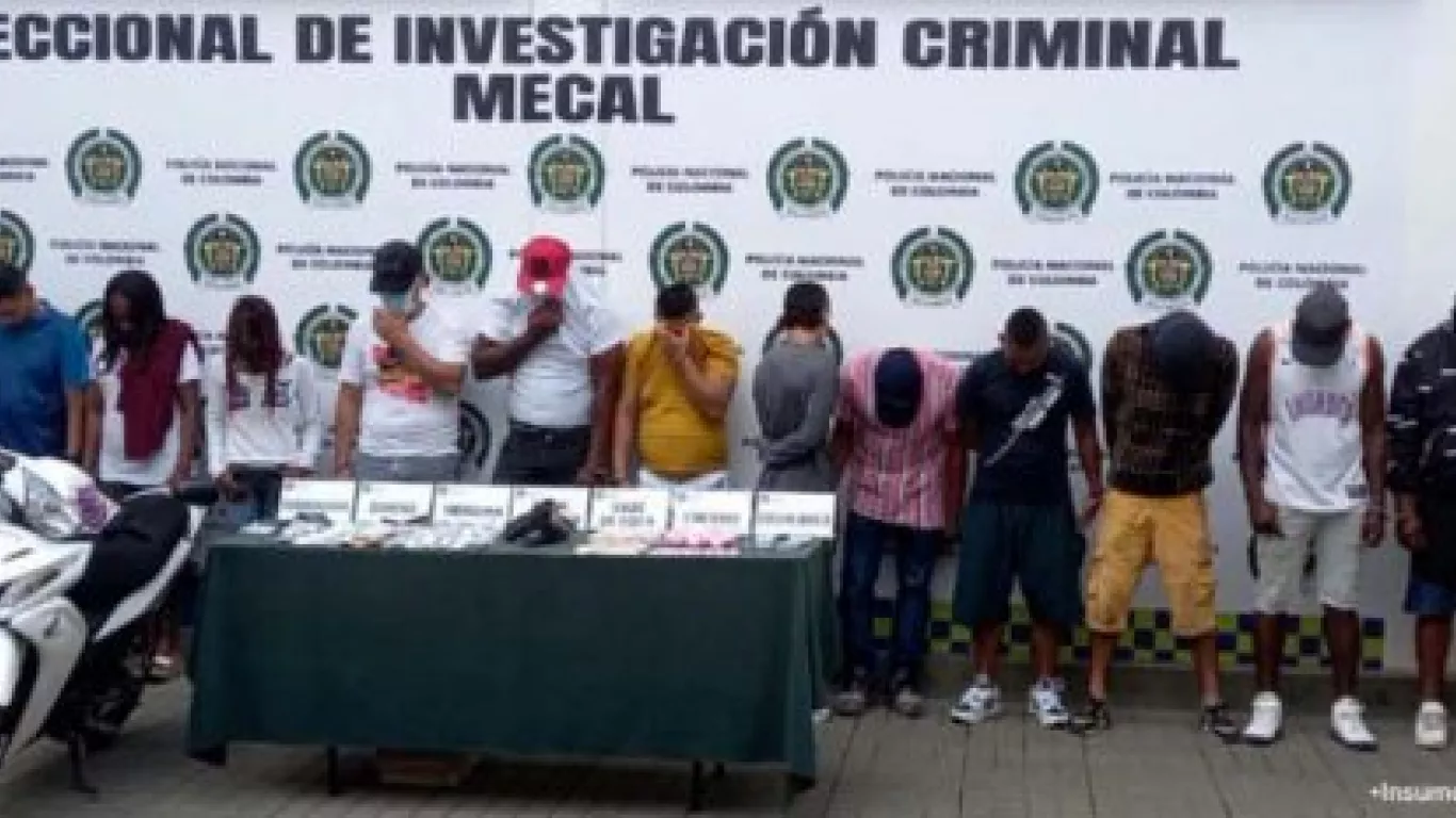 Judicializan a 15 presuntos implicados en la venta de heroína y cocaína en Cali