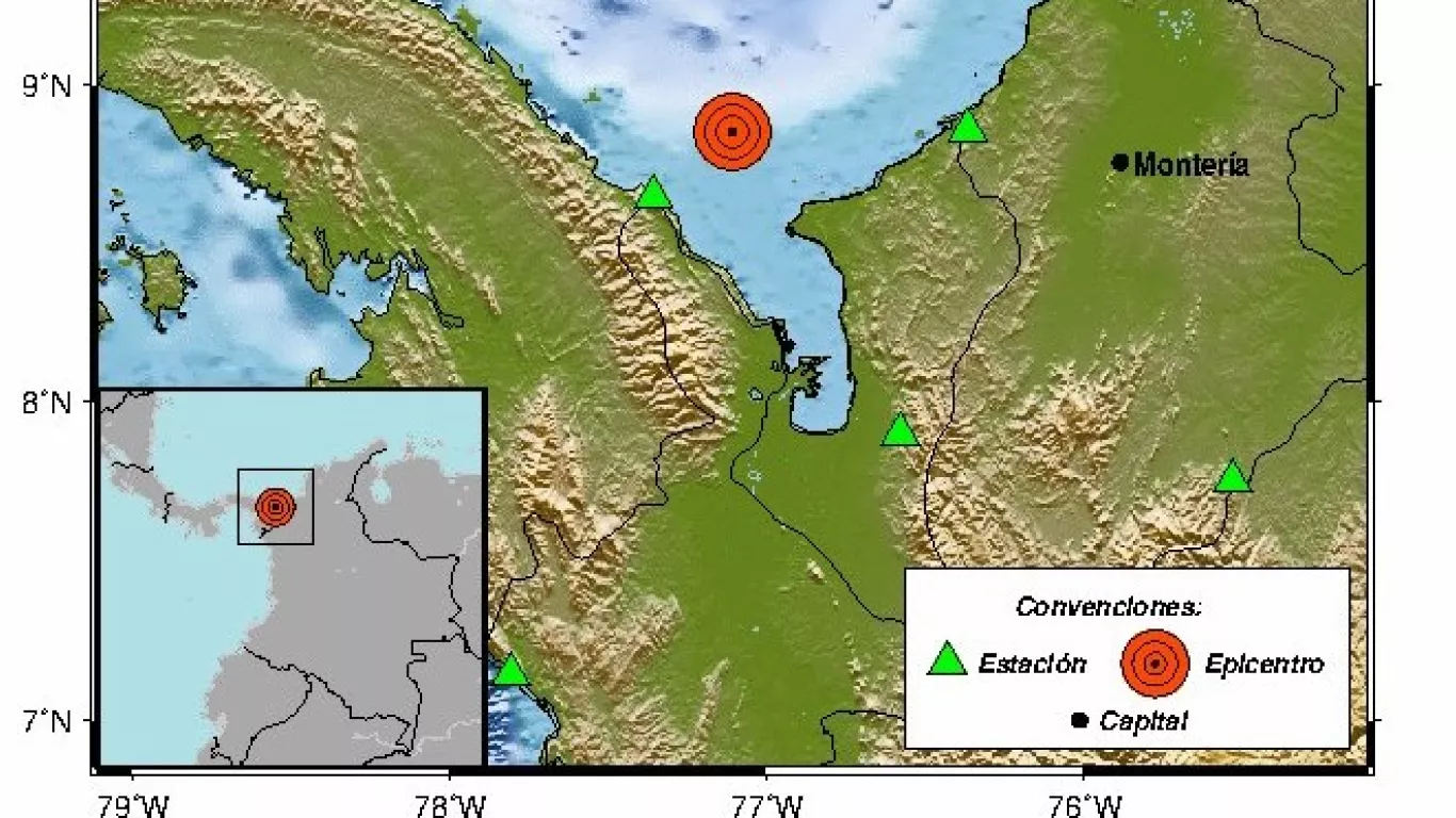 Sismo de 6,6 Colombia