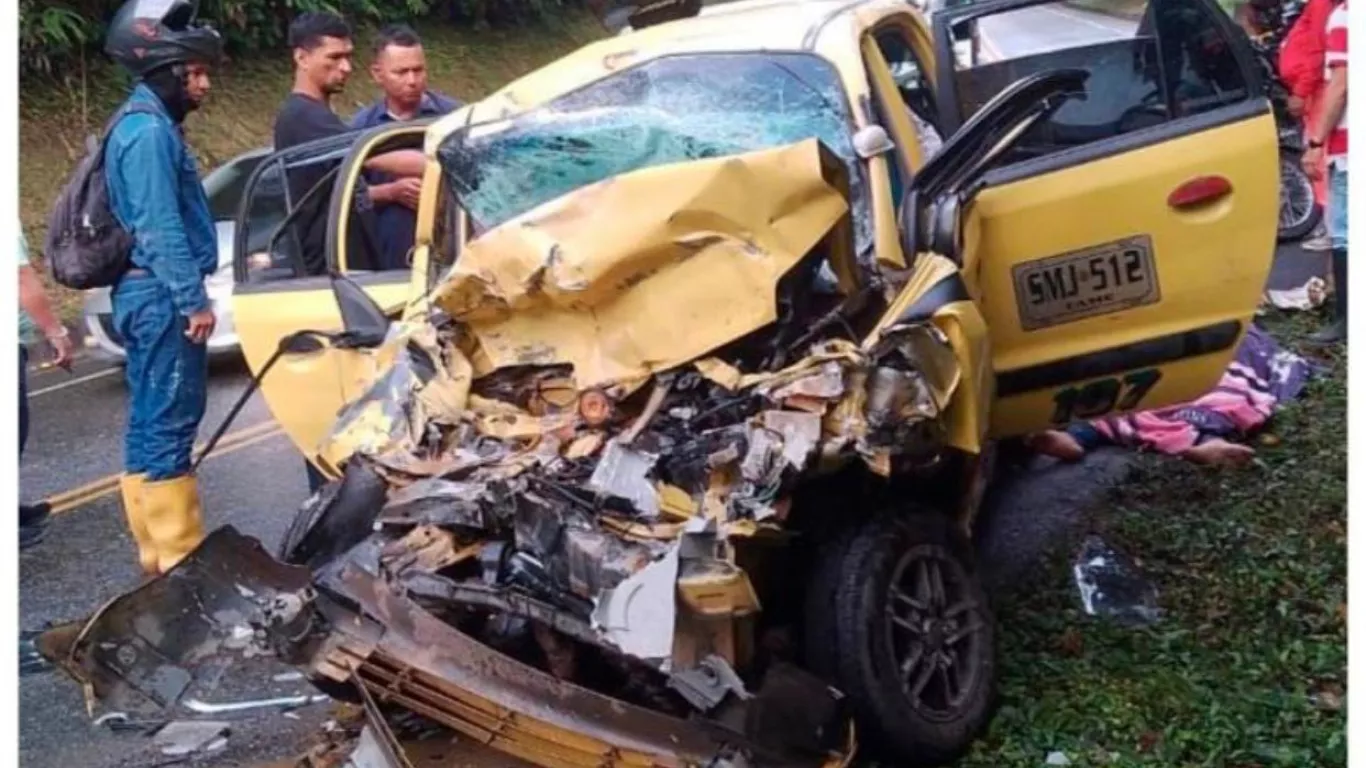 Accidente en autopista Medellín-Bogotá