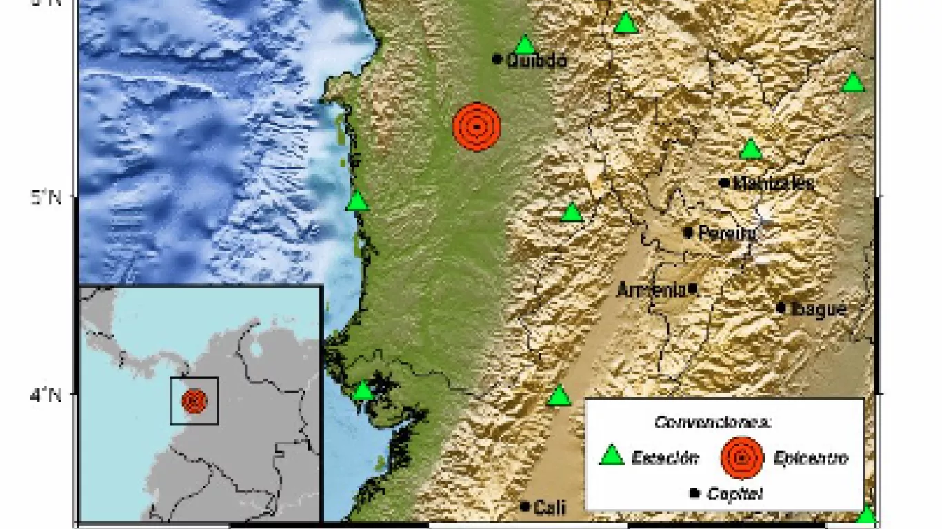 Este domingo volvió a temblar en Colombia 