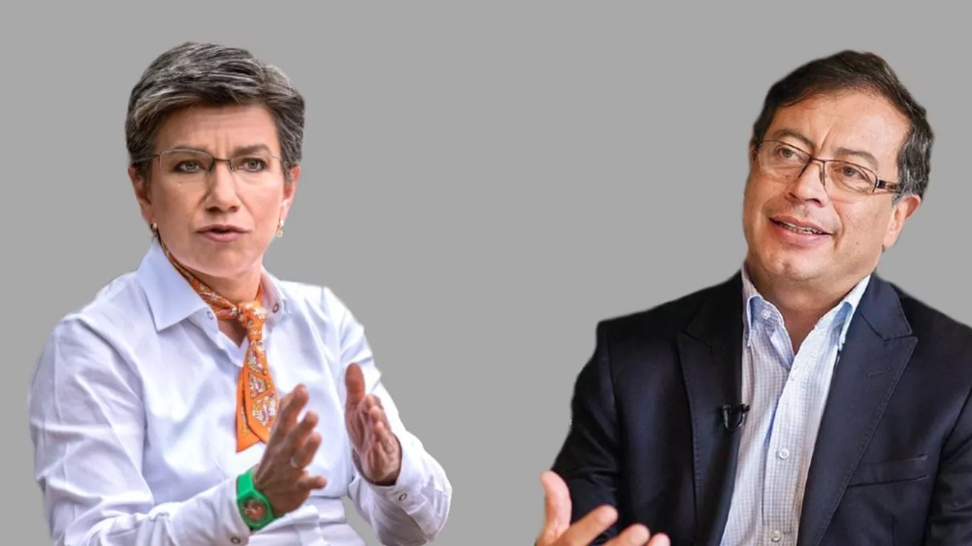 claudia lopez y gustavo petro