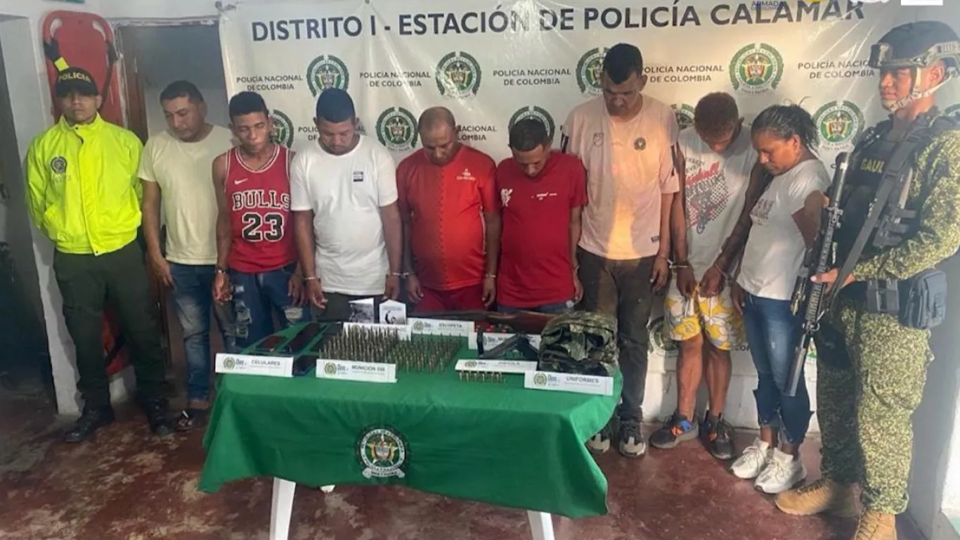 siete personas fueron judicializadas en Bolivar