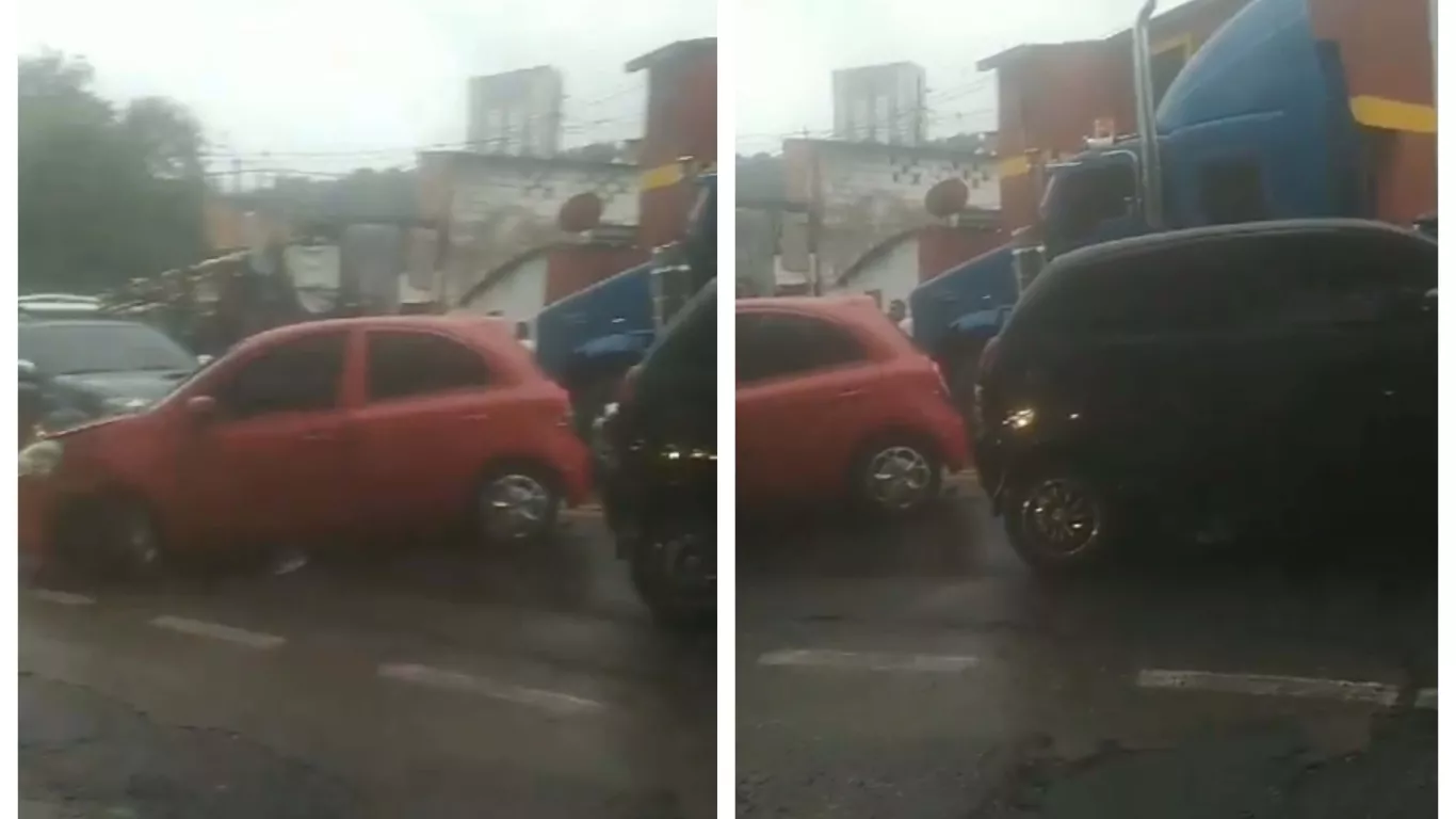 accidente múltiple en Bucaramanga