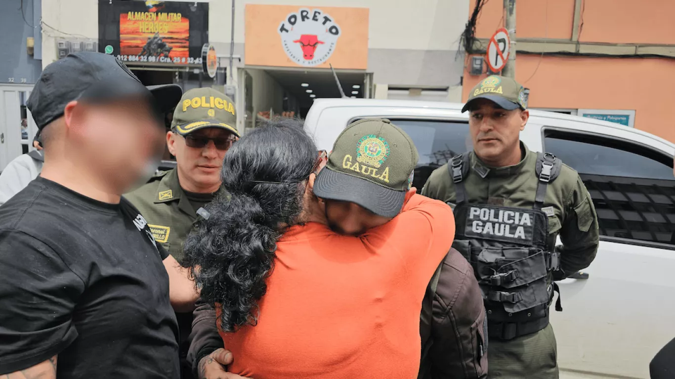 Gaula de la Policía rescata ciudadano secuestrado por delincuencia común