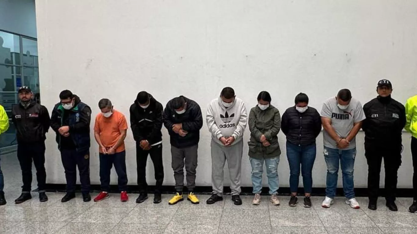 cayeron ocho por robo al Banco Agrario en Cundinamarca