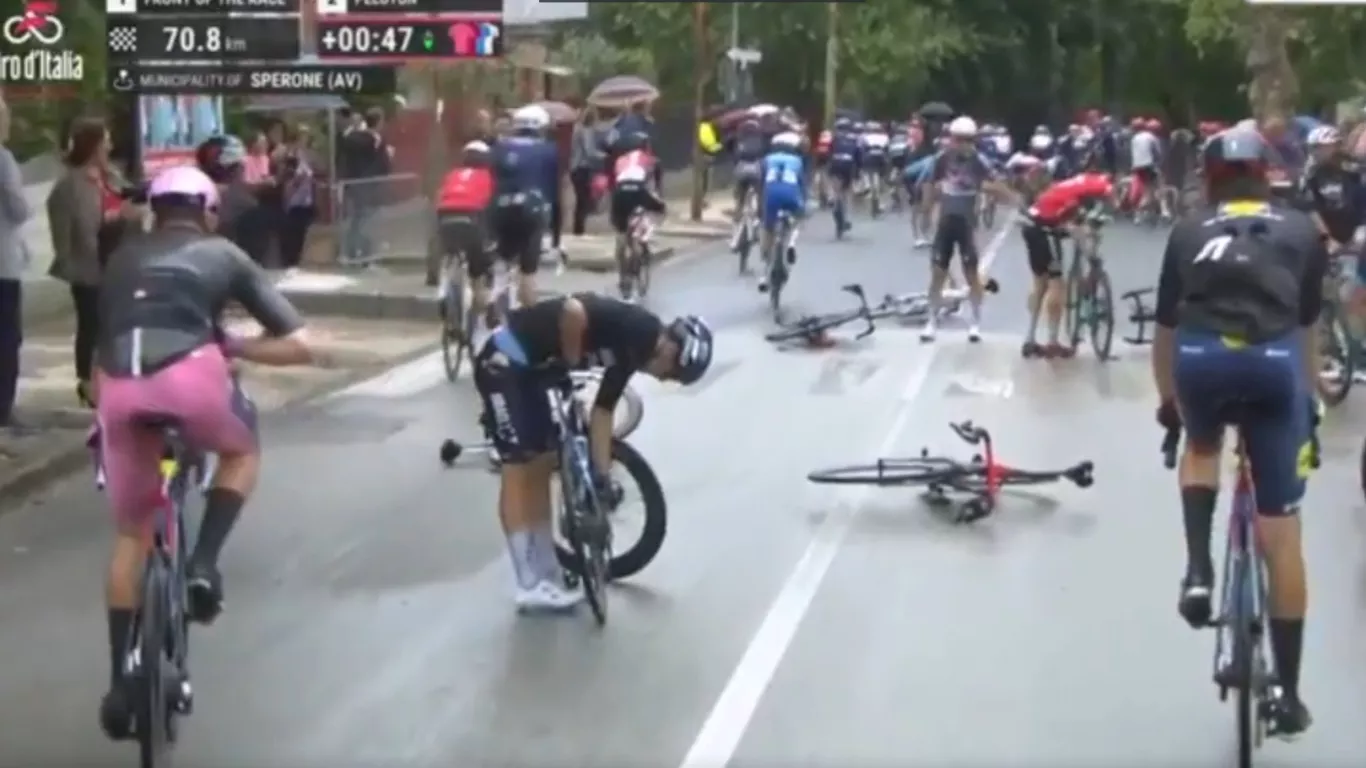 caida giro de italia