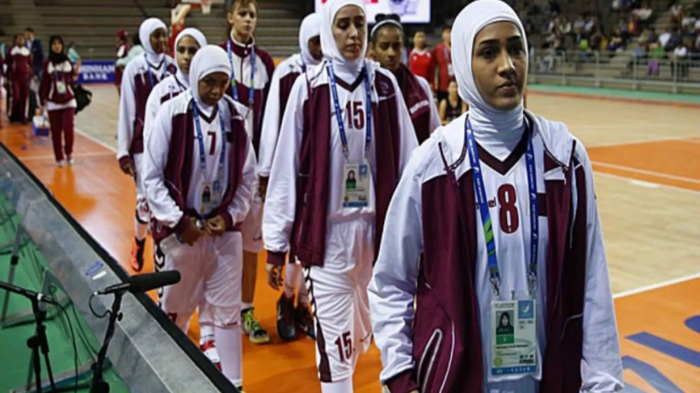 deportistas con velo