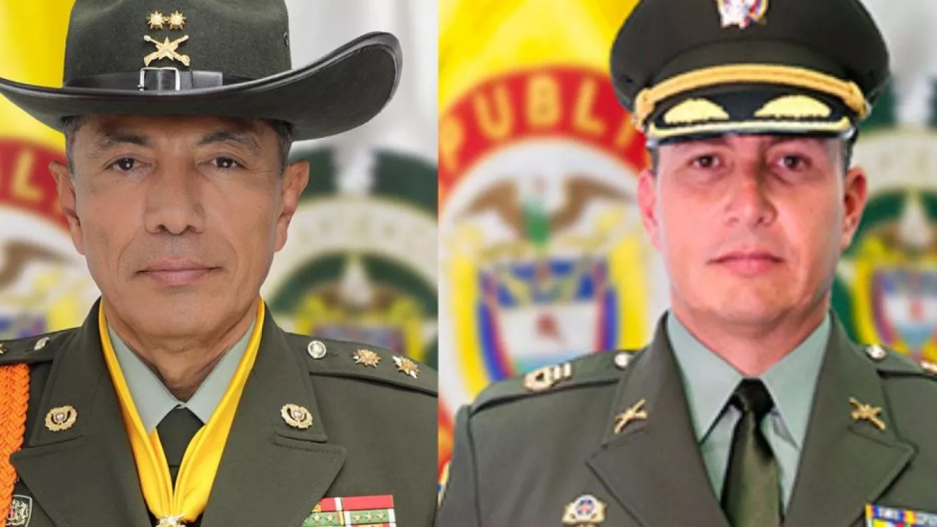 general José James Roa y coronel Juan Carlos Trujillo Colmenares 