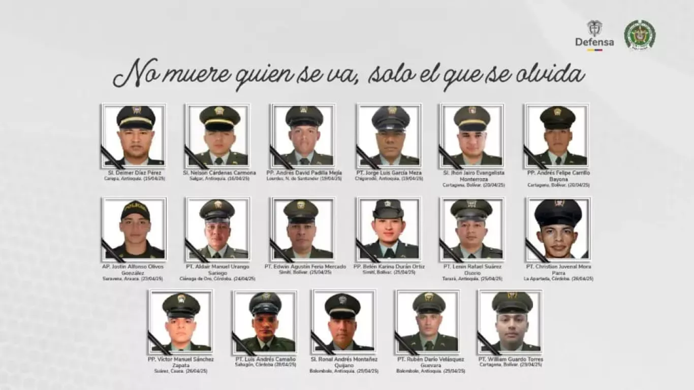 policias fallecidos plan pistola