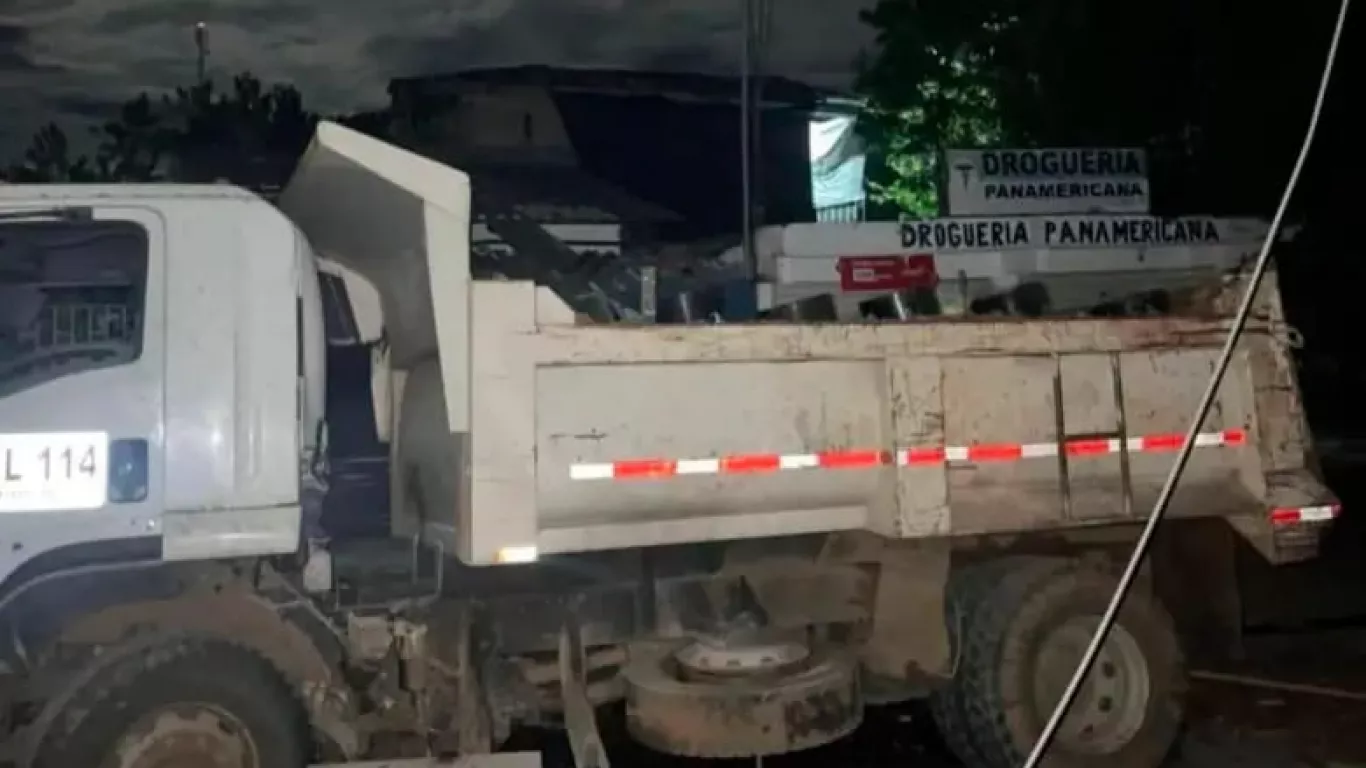 volqueta bomba cauca