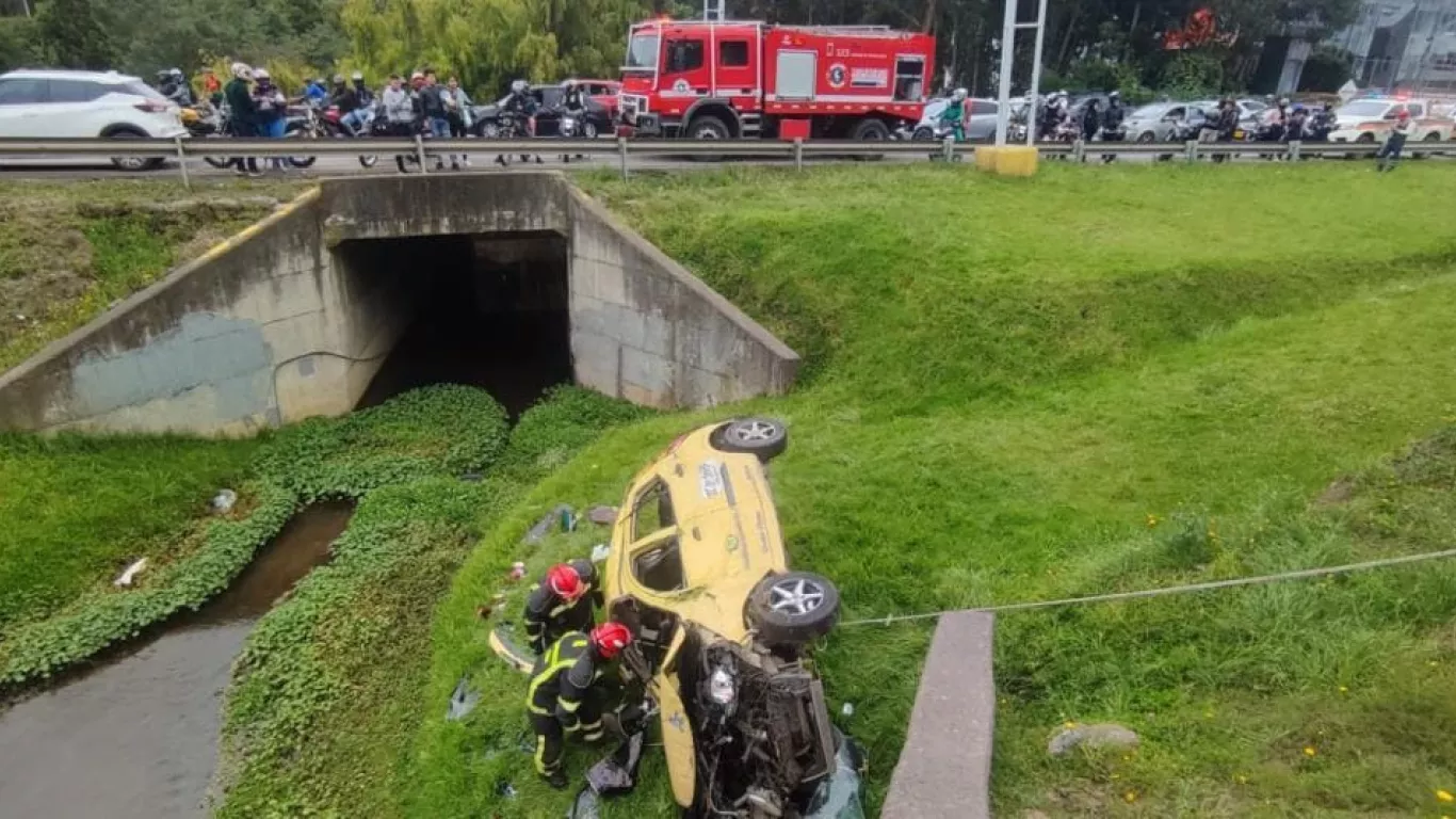 accidente de taxi en autonorte