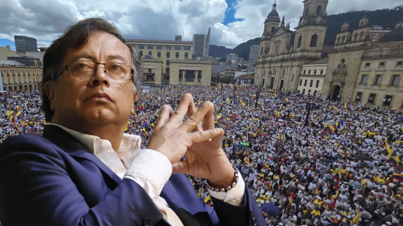 petro reacciona a marcha del silencio