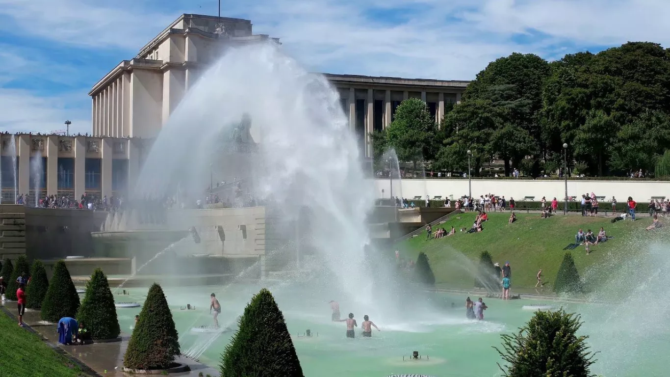jardines de trocadero en verano