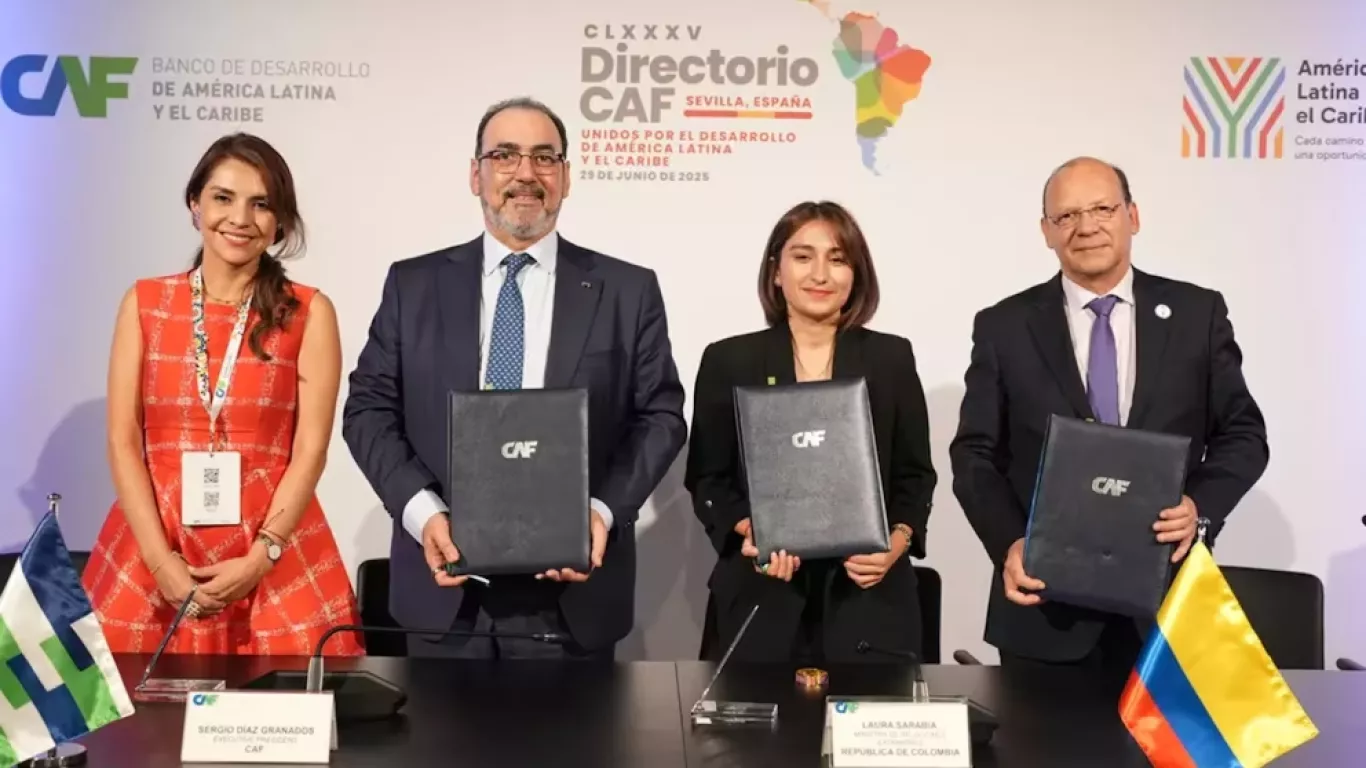 CAF destina USD1.440 millones a Colombia
