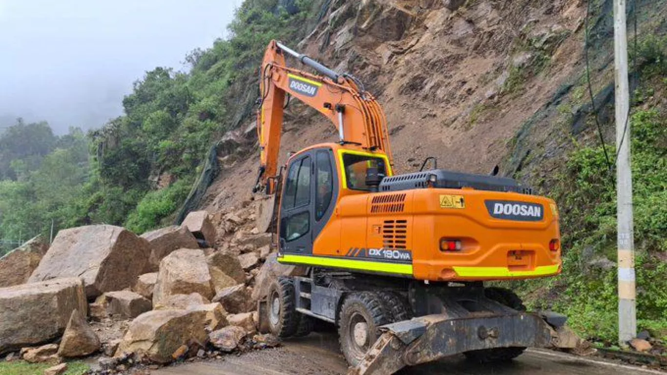 Emergencia vial en la Transversal del Sisga