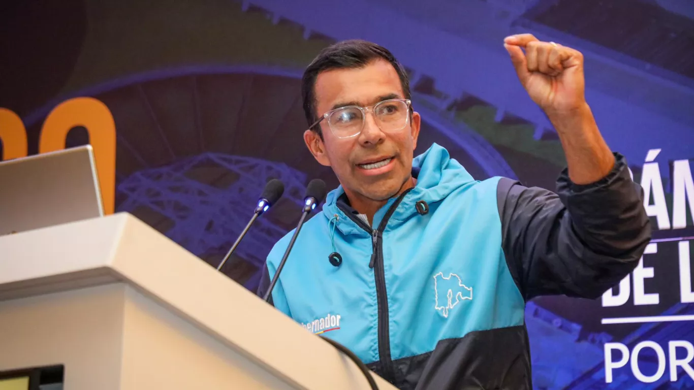 Gobernador Jorge Rey y Coronel Edgar Moreno, comandante de la Policía Metropolitana de la Sabana