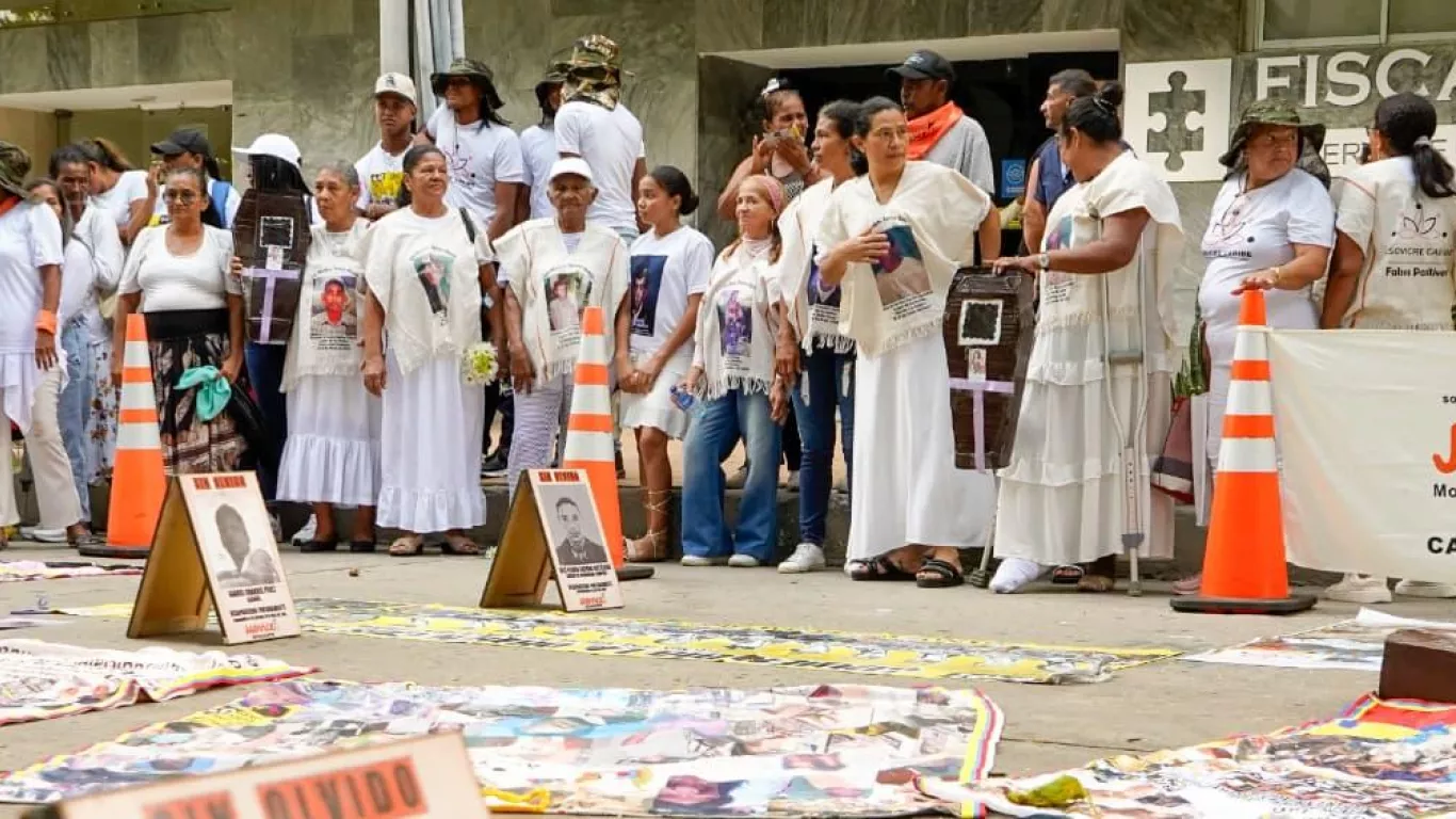 Plantón por las víctimas de desaparición forzada en Norte de Santander