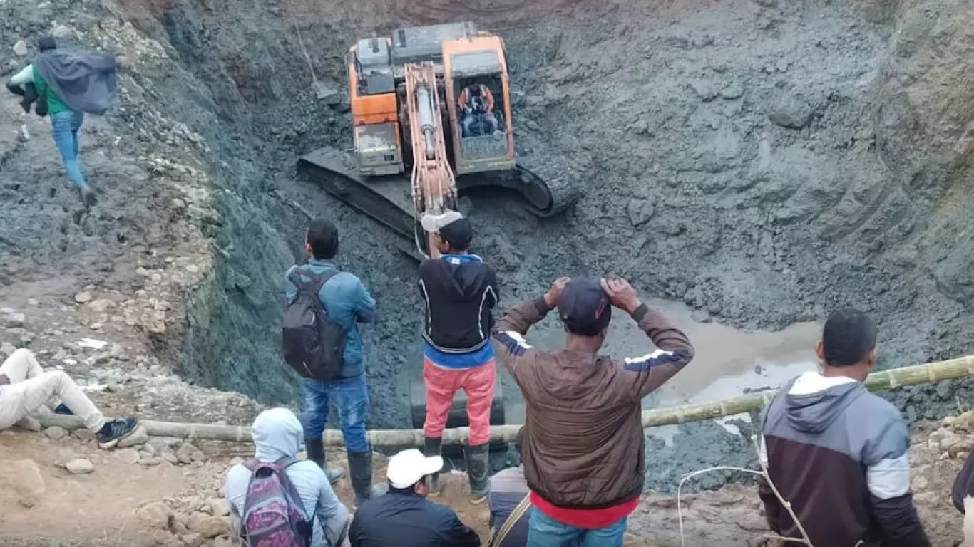 derrumbe mina cauca