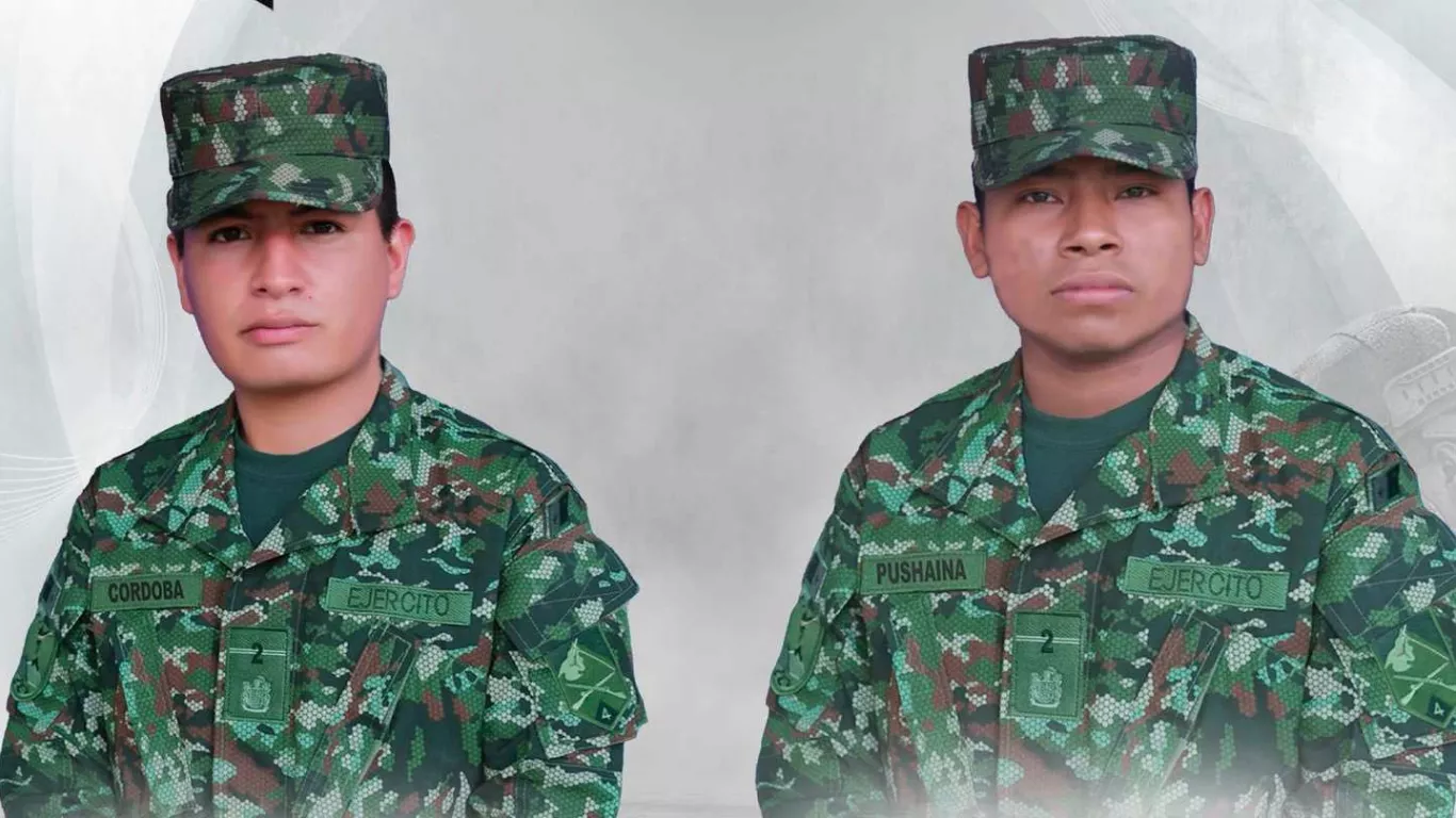 Soldados fallecidos en Sucre