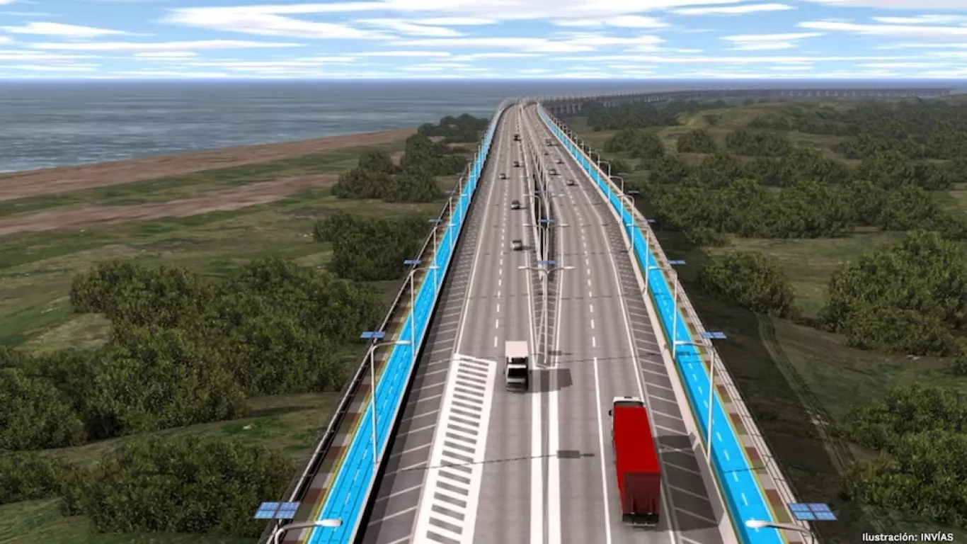 Obra de doble calzada entre Barranquilla y Ciénaga