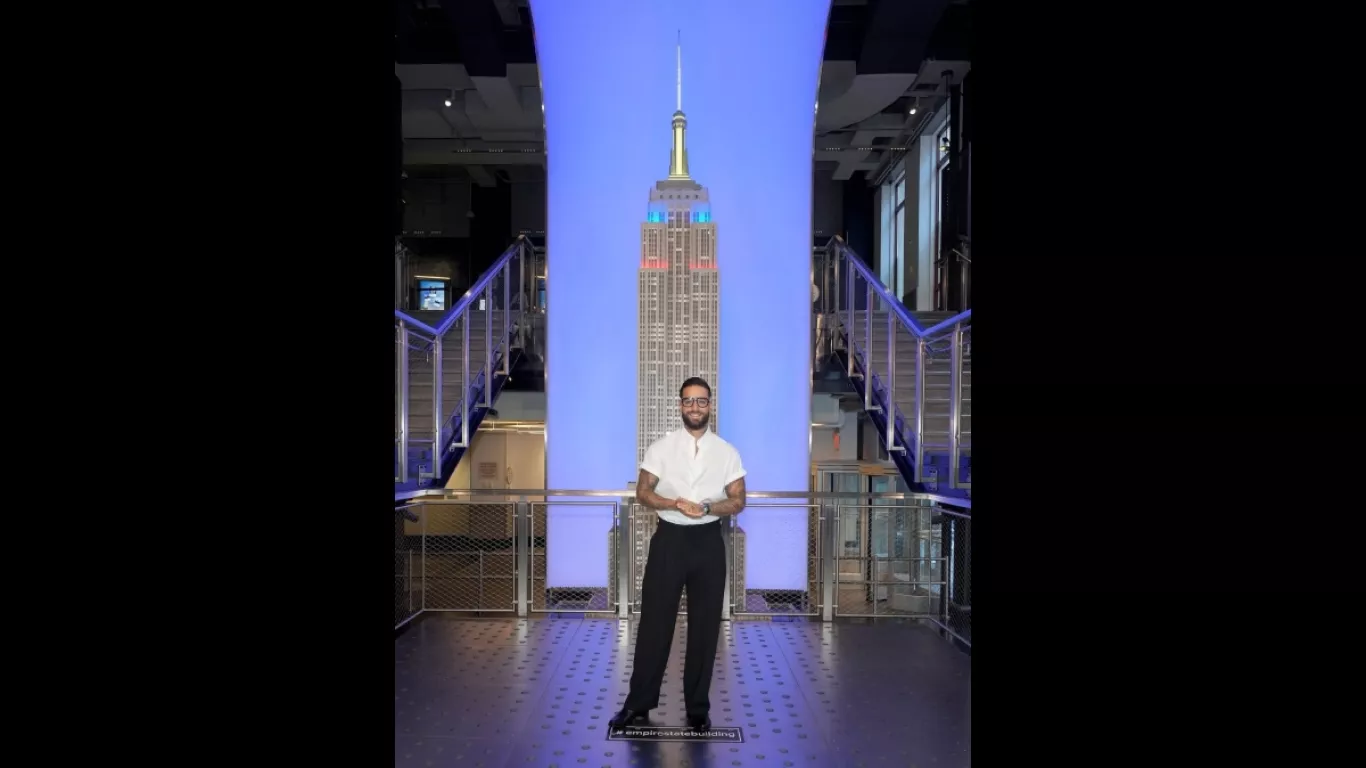 Maluma en el Empire State Building 
