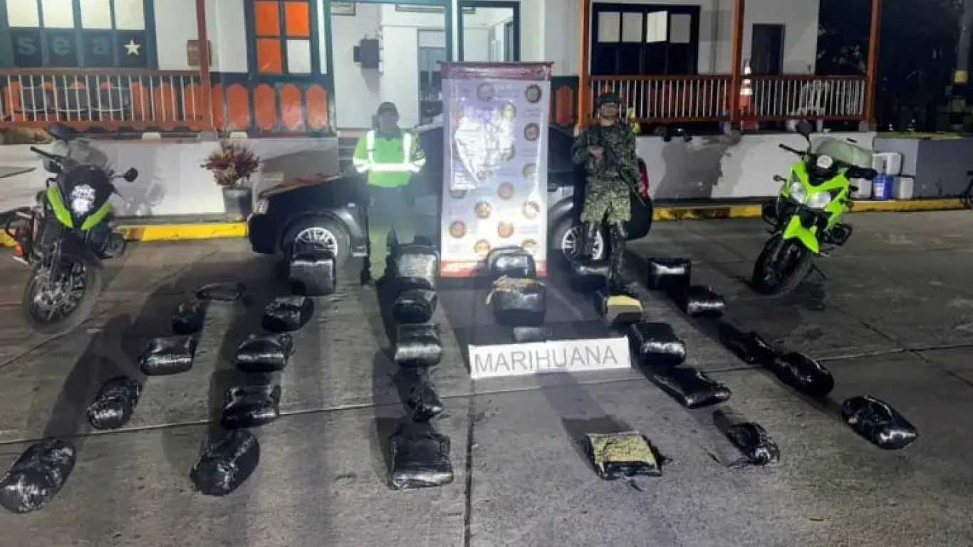 91 kilos de marihuana