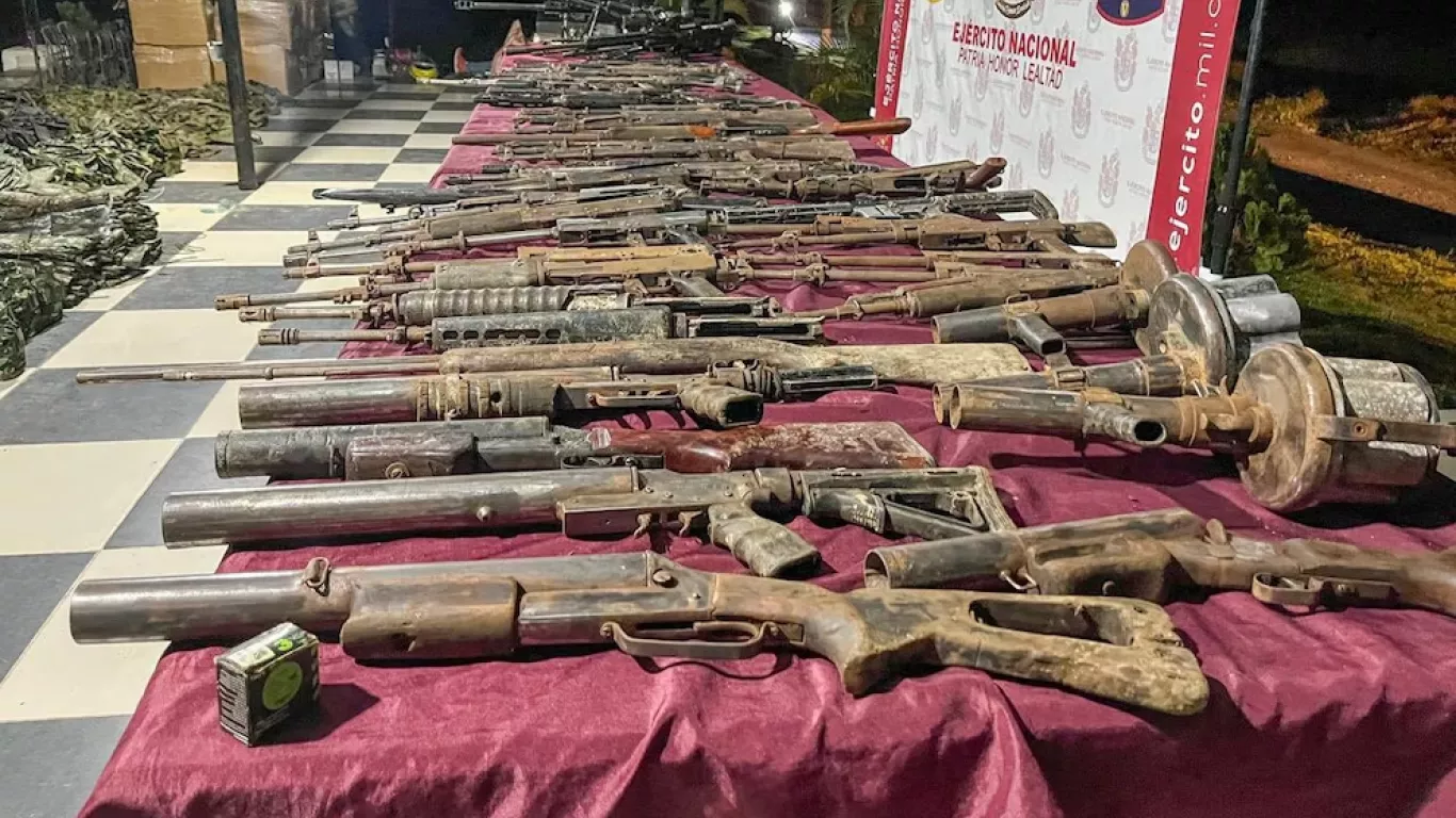 Incautación de armas artesanales
