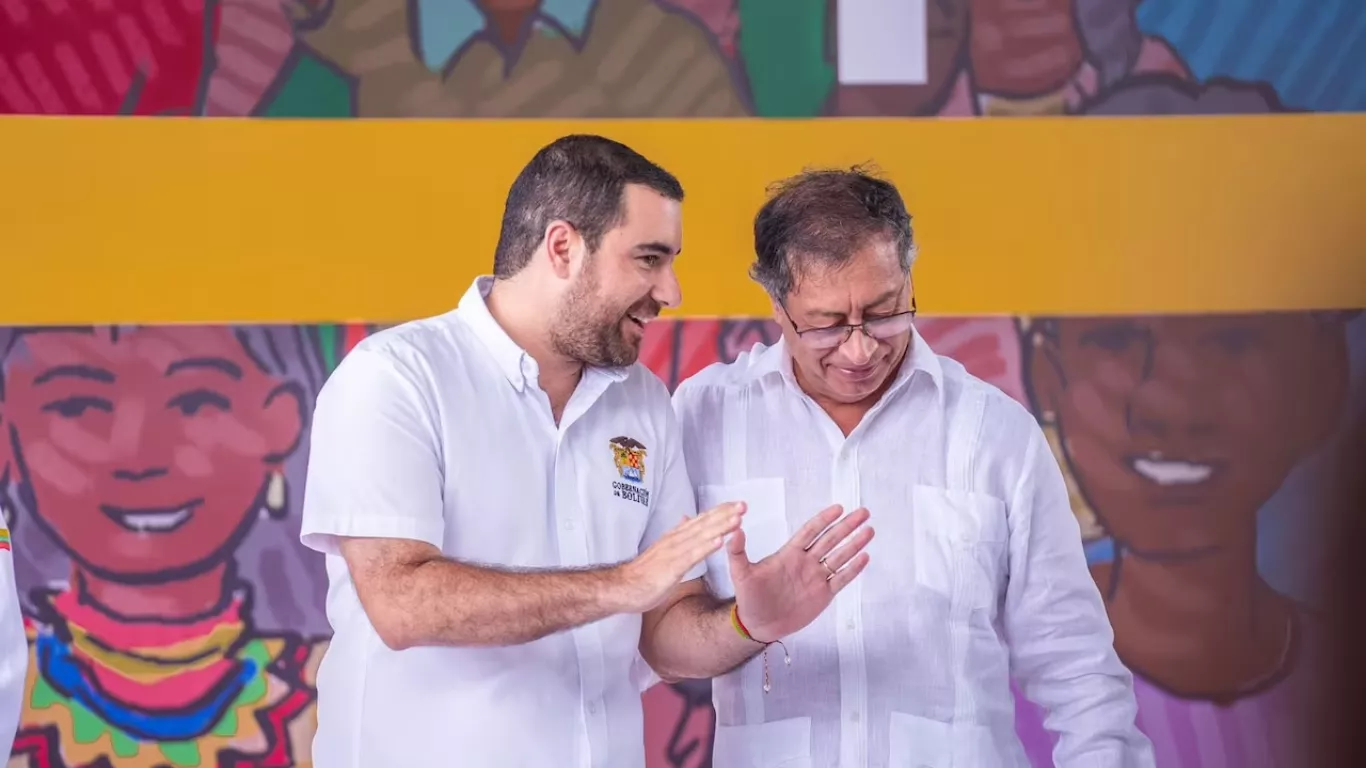 Yamil Arana y Gustavo Petro