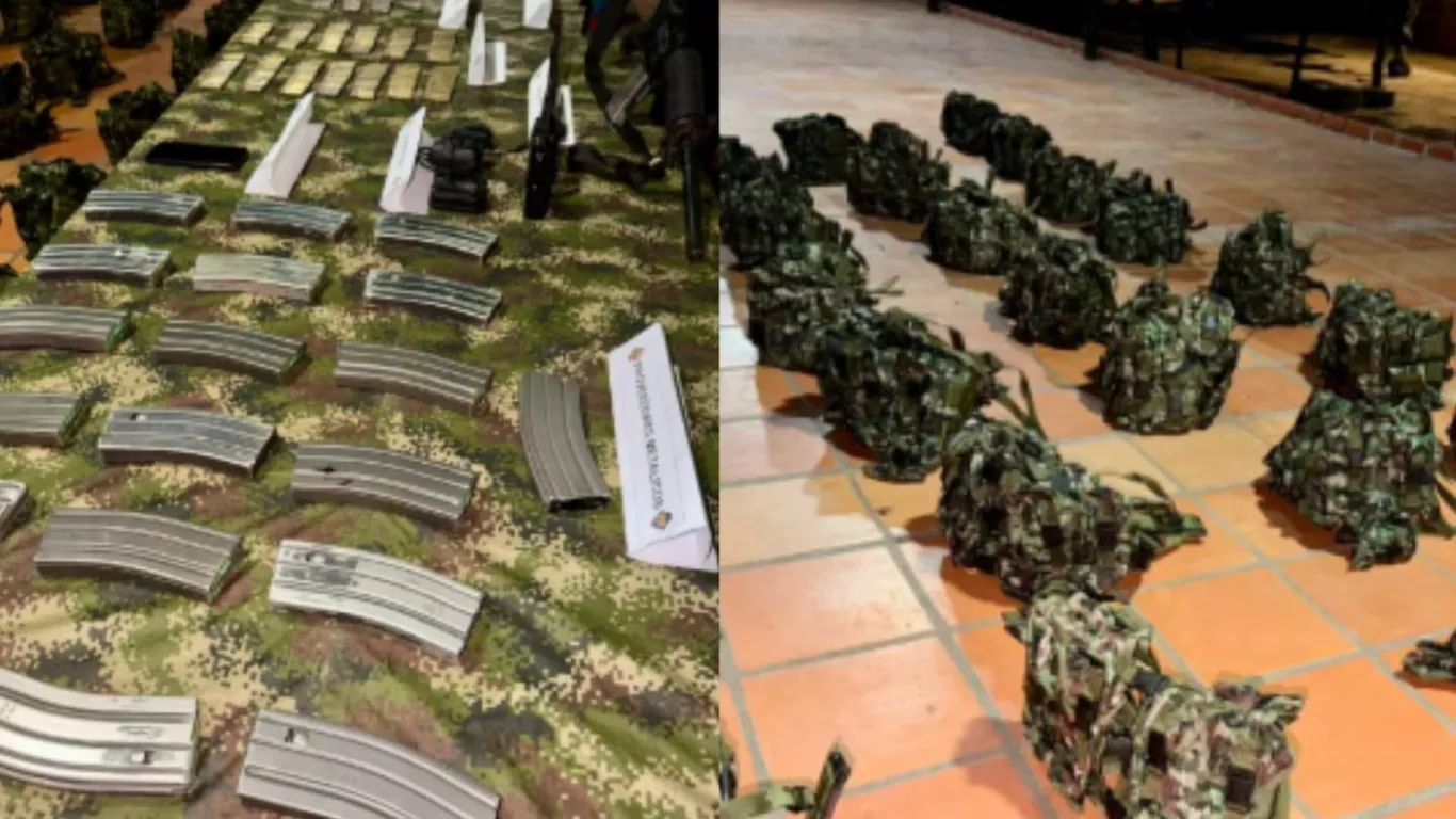 Arsenal incautado clan golfo 2911