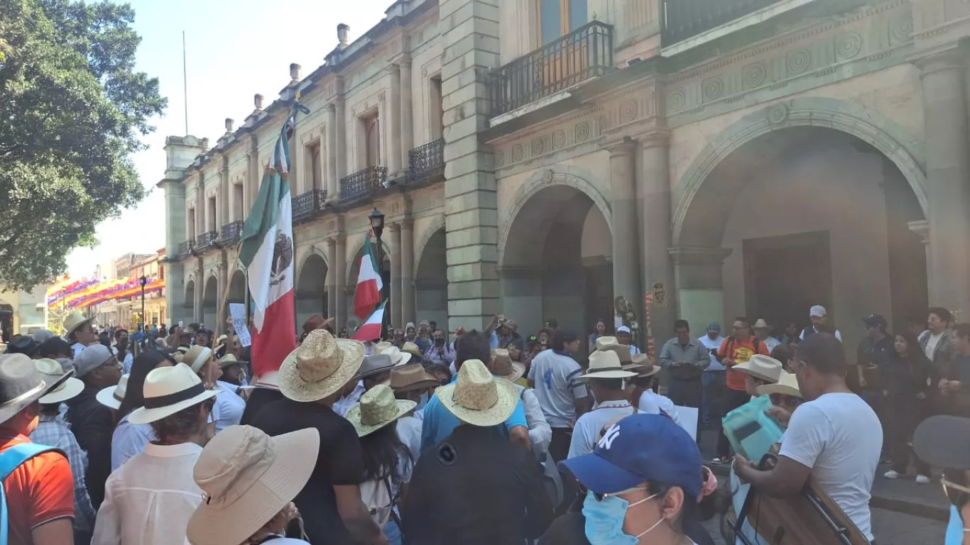 Marcha en Oaxaca, México