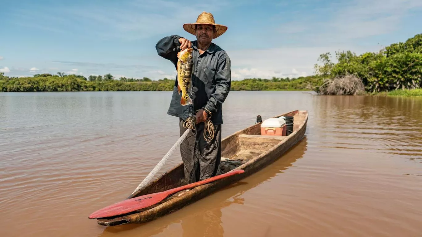 Pescador colombiano