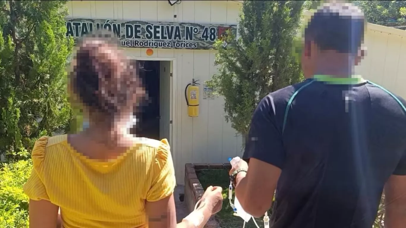 Menor rescatada en Bolívar