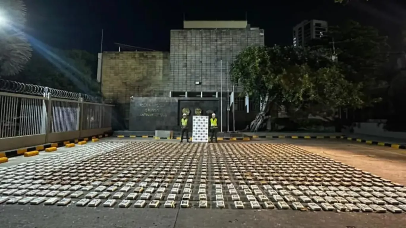Cocaína incautada en el Puerto de Cartagena