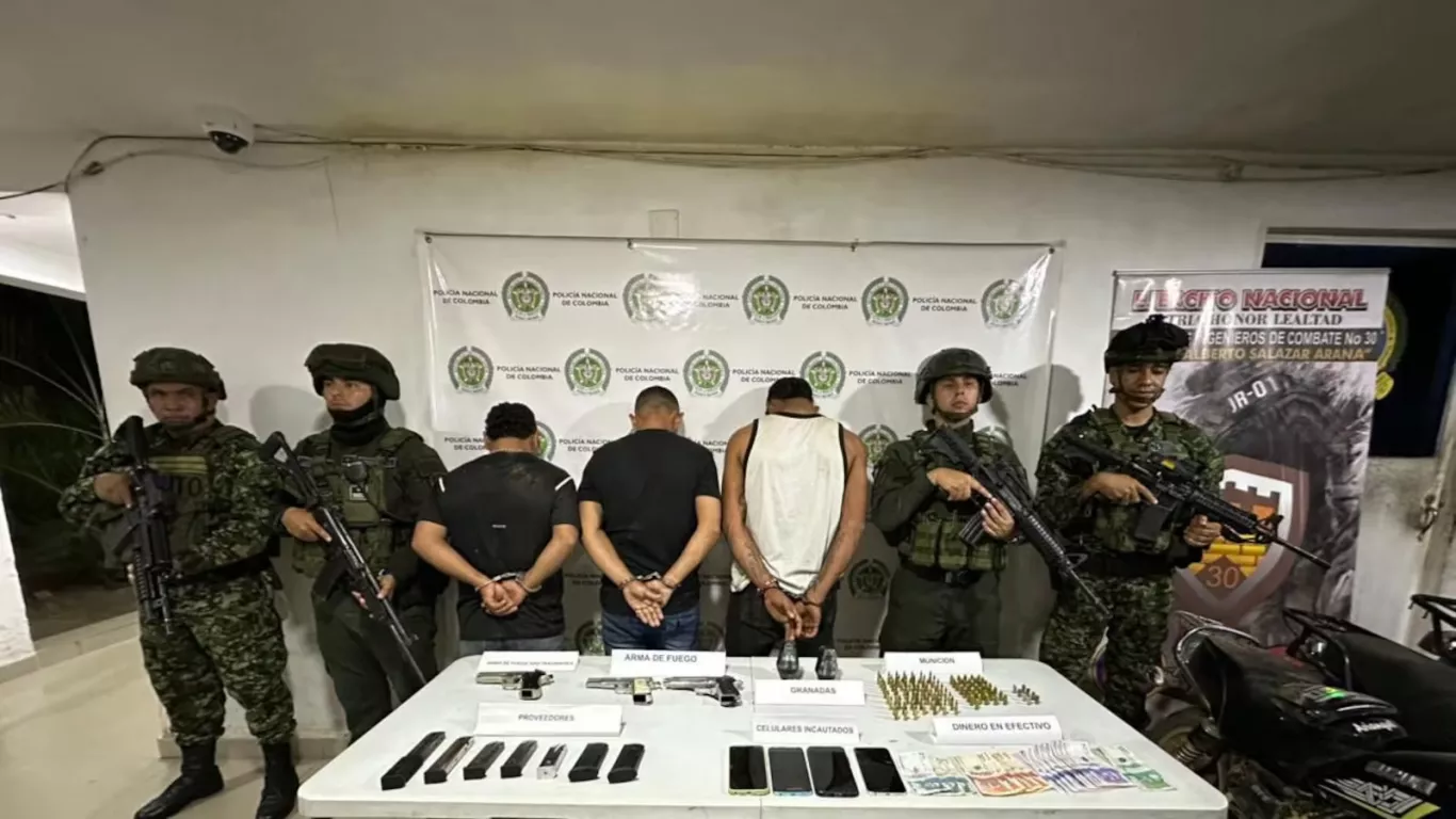 Captura de tres hombres que harían retenes ilegales en El Catatumbo