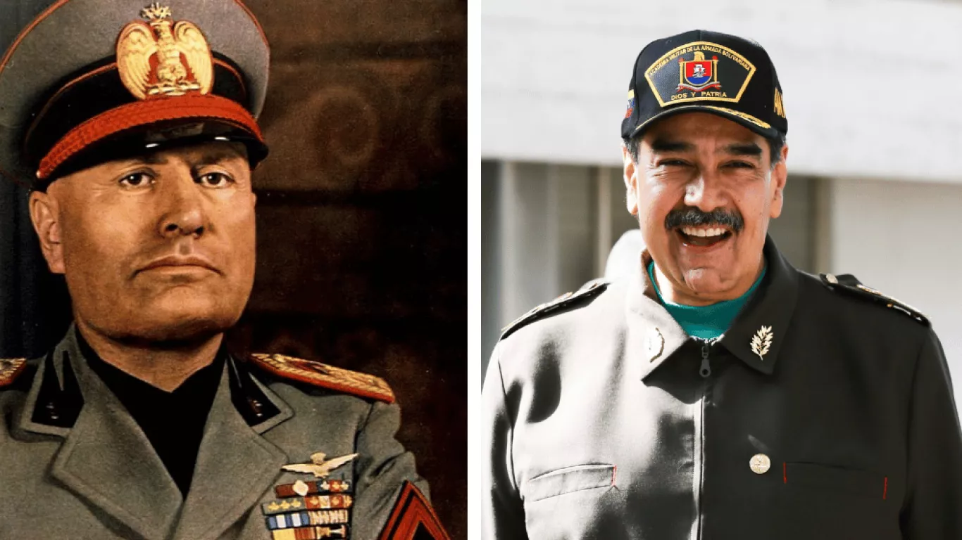 mussolini y nicolas maduro