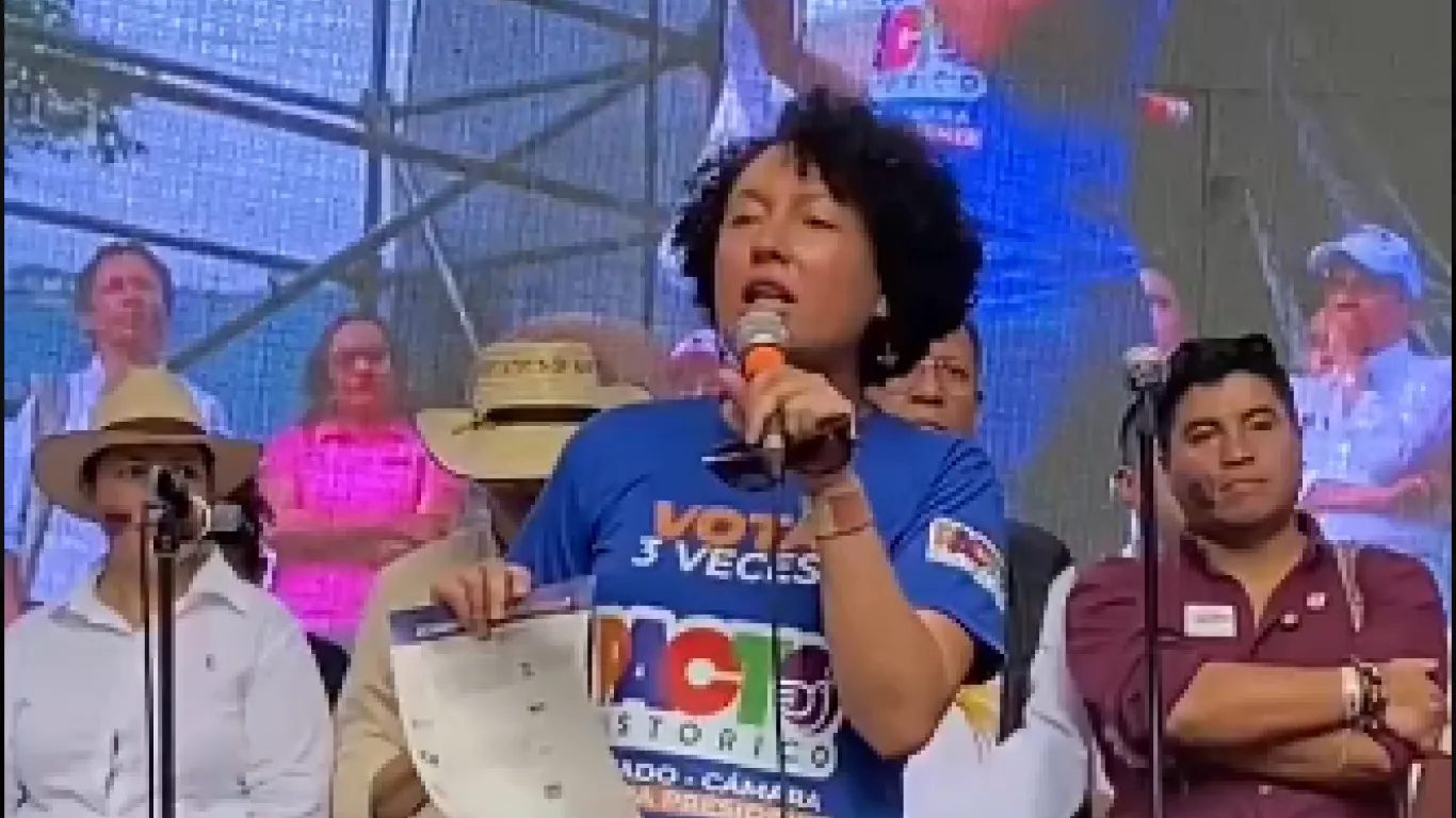 La senadora Isabel Cristina Zuleta