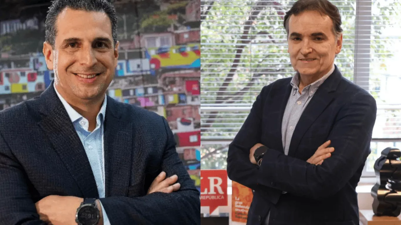 Juan David Urrego y Santiago Quijano, ex gerente de El Colombiano y La República