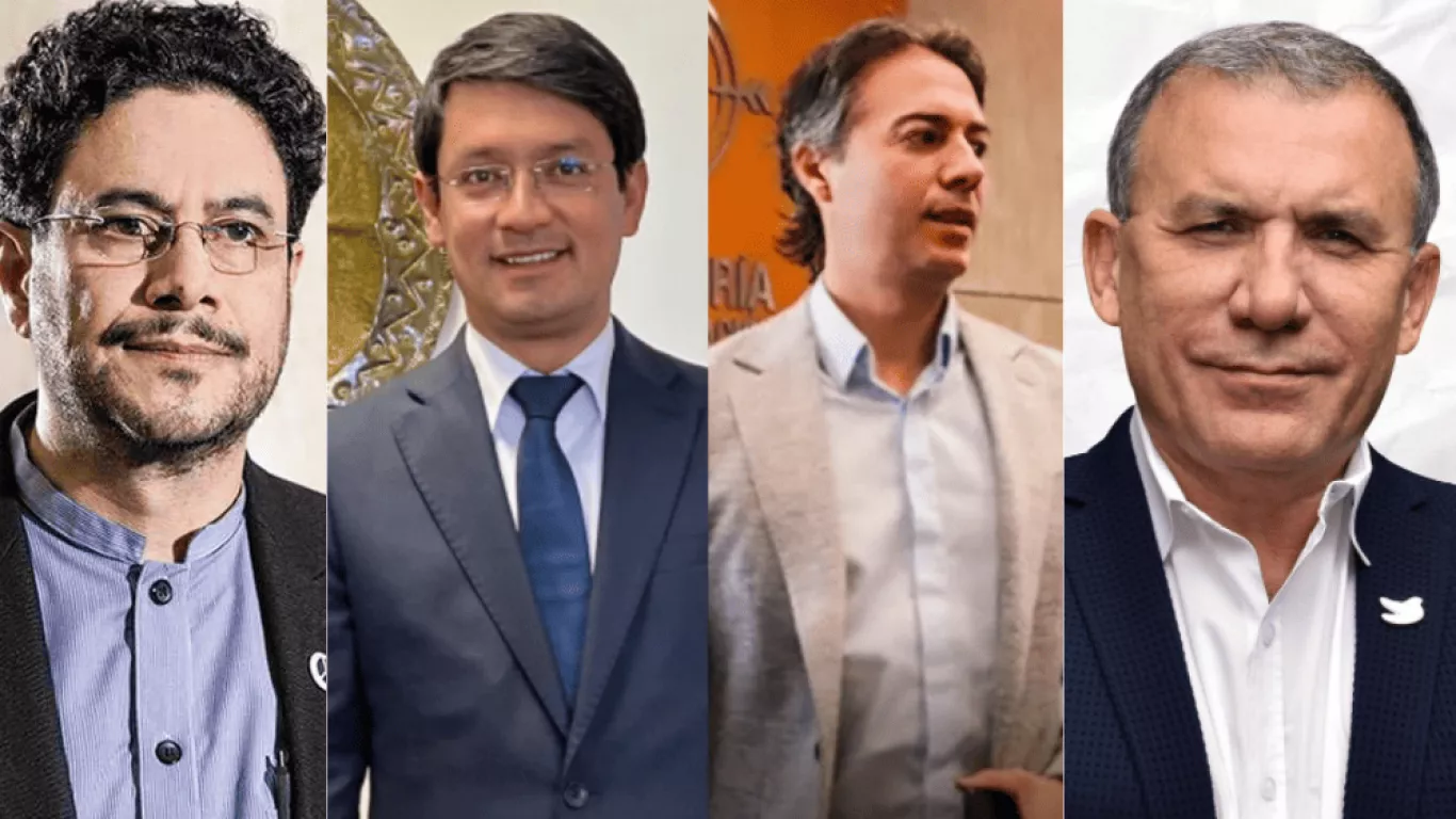 Iván Cepeda, Camilo Romero, Daniel Quintero y Roy Barreras