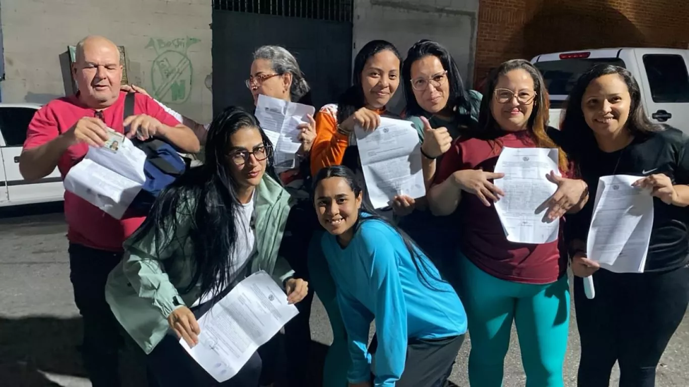 Mujeres que estaban detenidas en el Centro de Formación para Procesadas Femeninas "La Crisálida" en Caracas