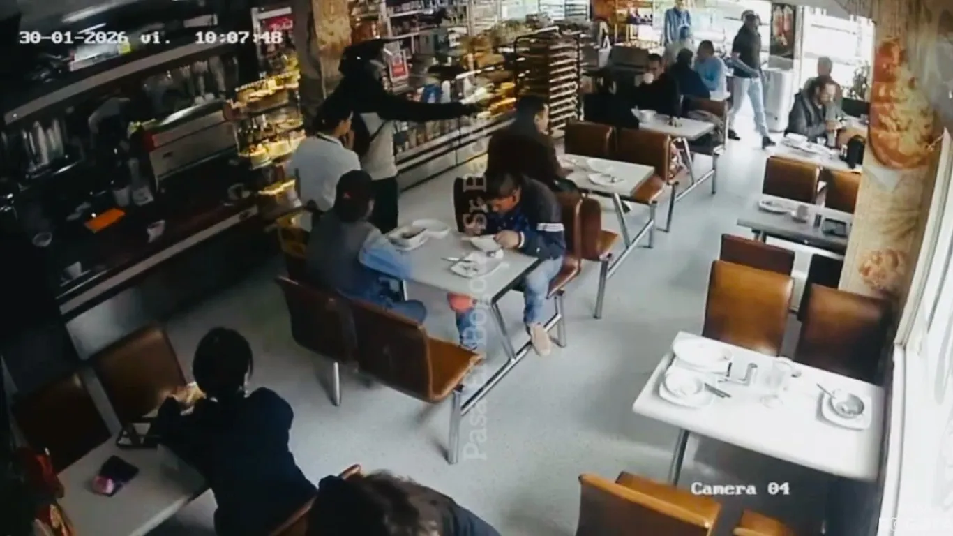 Imágenes de la cámara de seguridad del establecimiento. Captura de video