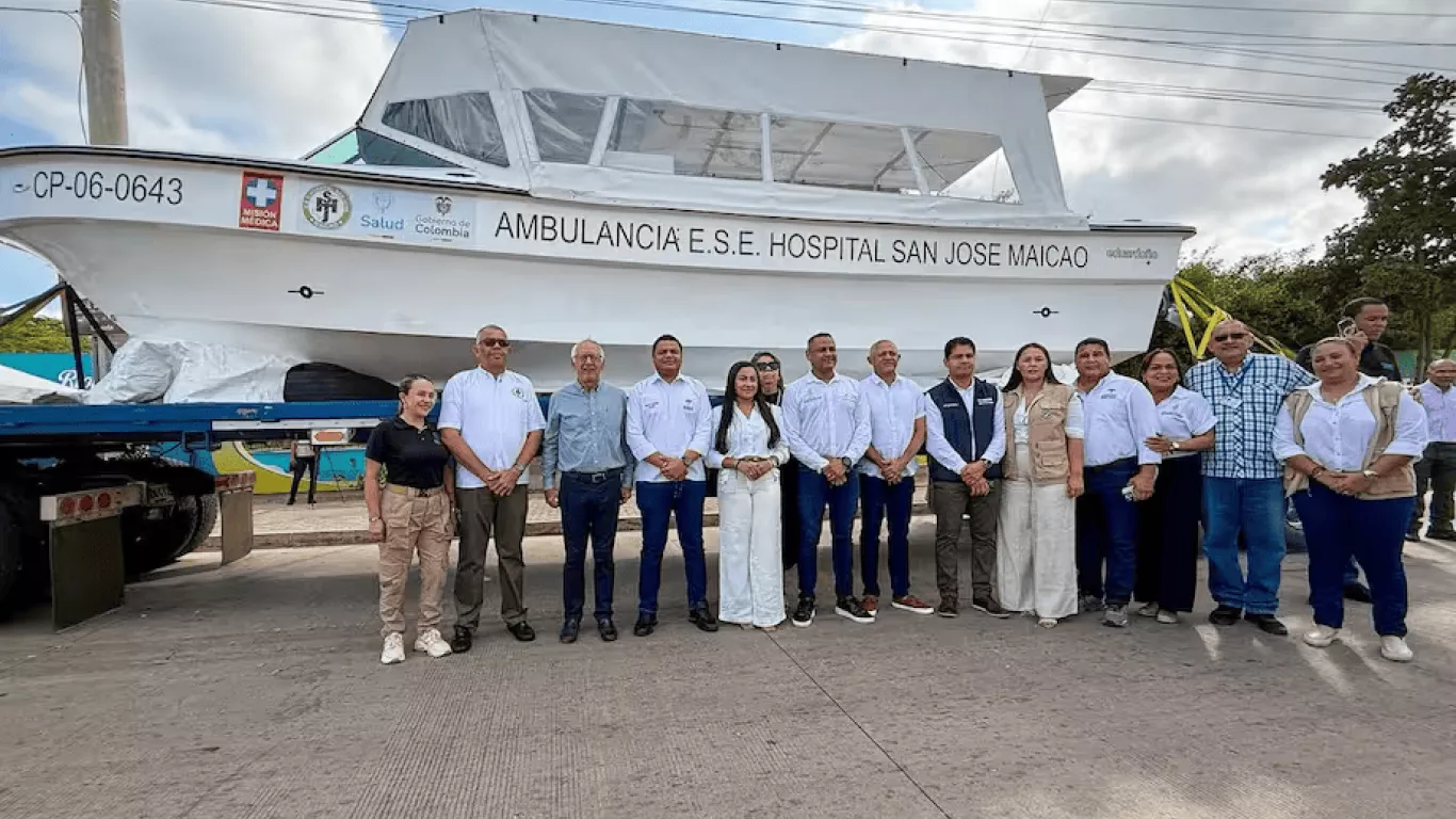 Lancha ambulancia en La Guajira 