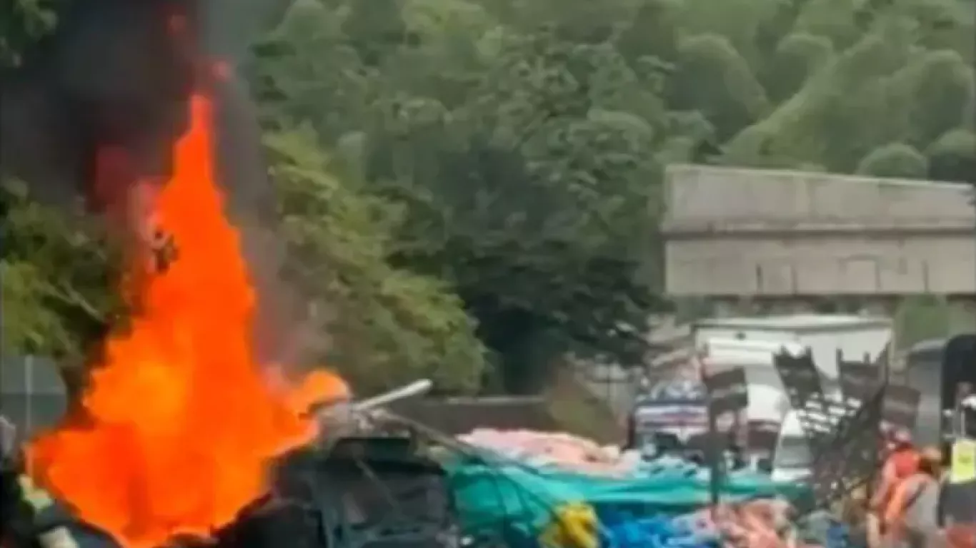 Accidente en vía Panamericana en el Cauca
