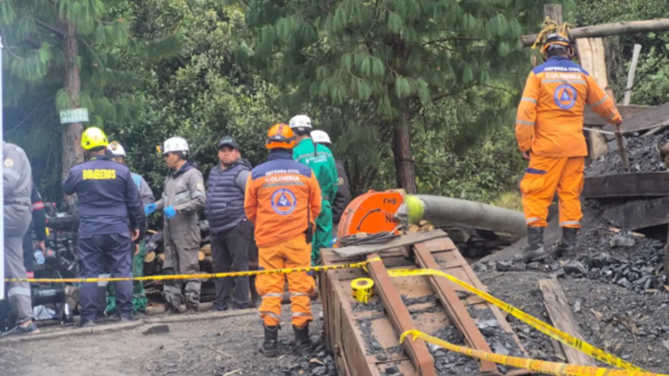 Operativo en la mina de Guachetá, Cundinamarca