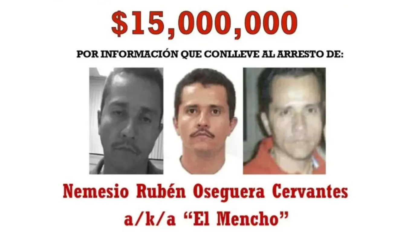 Cartel de búsqueda de El Mencho