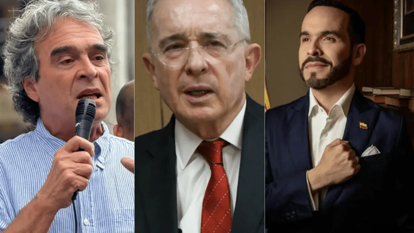 Sergio Fajardo, Álvaro Uribe y Abelardo de la Espriella