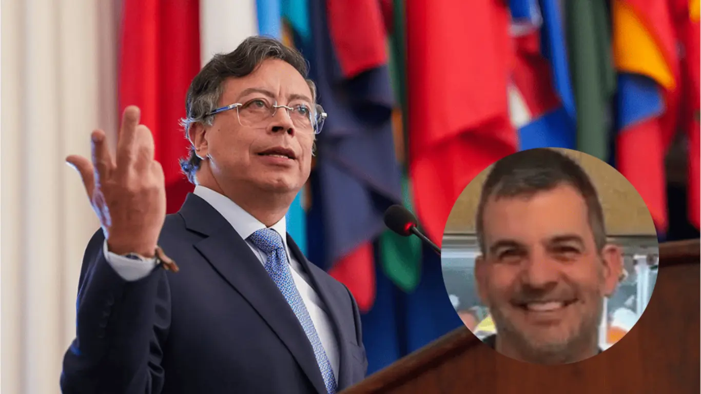 Presidente Gustavo Petro y Danilo Romero, fundador de Colven Business & Corp