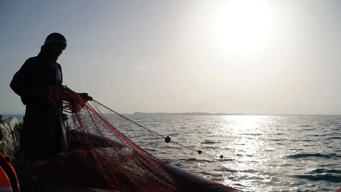 Pescador artesanal colombiano