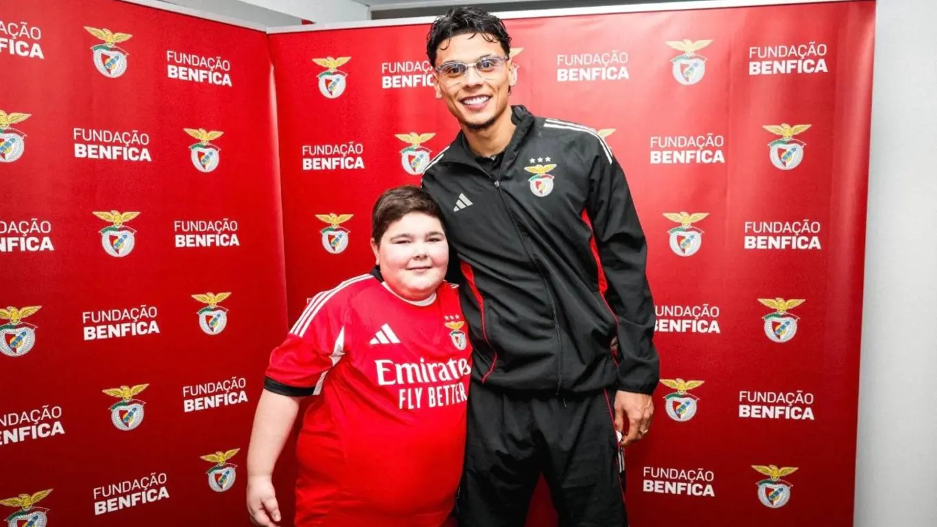 Richard Rios, tomado de redes sociales del Benfica